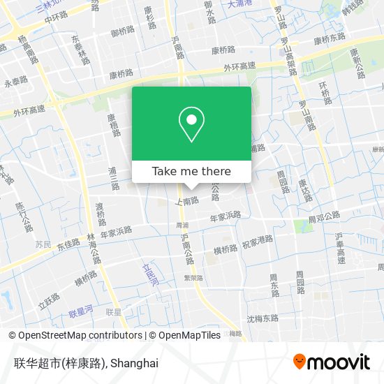 联华超市(梓康路) map