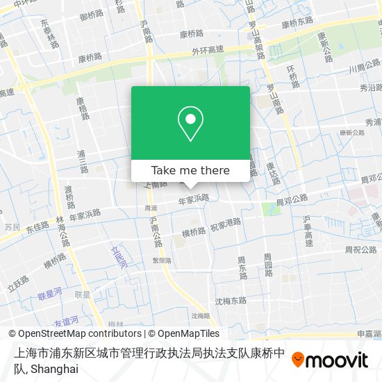 上海市浦东新区城市管理行政执法局执法支队康桥中队 map