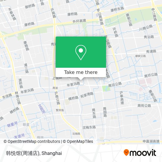 韩悦馆(周浦店) map