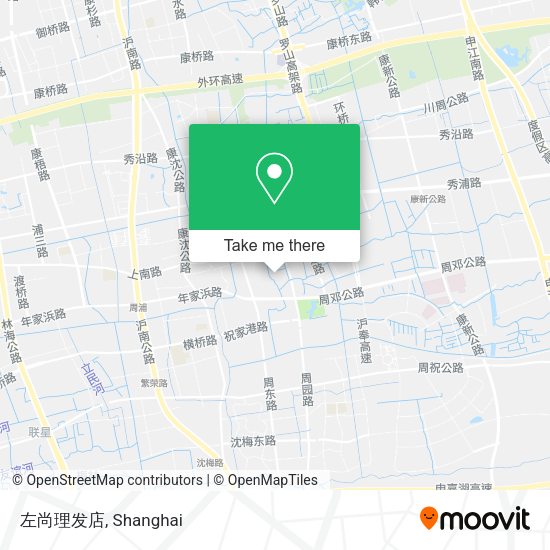 左尚理发店 map