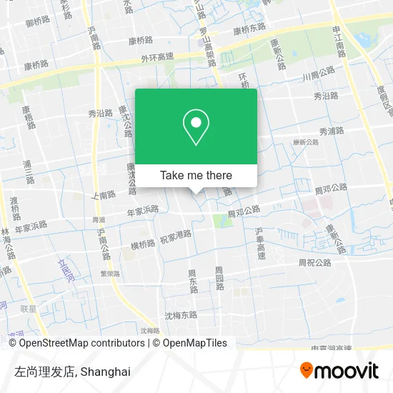 左尚理发店 map