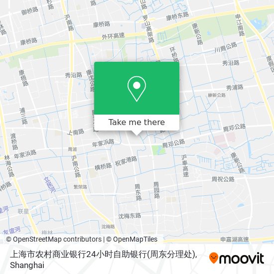 上海市农村商业银行24小时自助银行(周东分理处) map