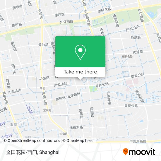 金田花园-西门 map