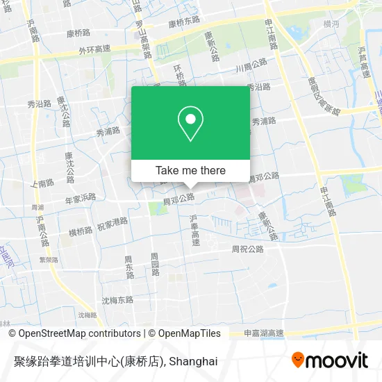 聚缘跆拳道培训中心(康桥店) map