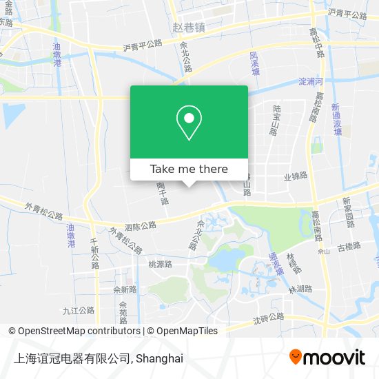 上海谊冠电器有限公司 map
