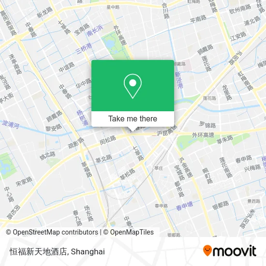 恒福新天地酒店 map