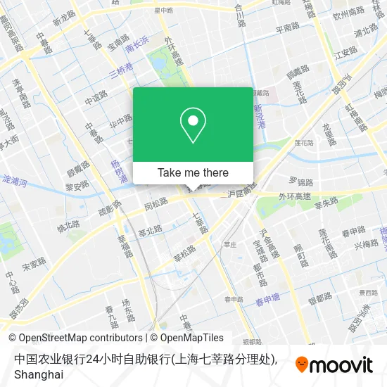 中国农业银行24小时自助银行(上海七莘路分理处) map