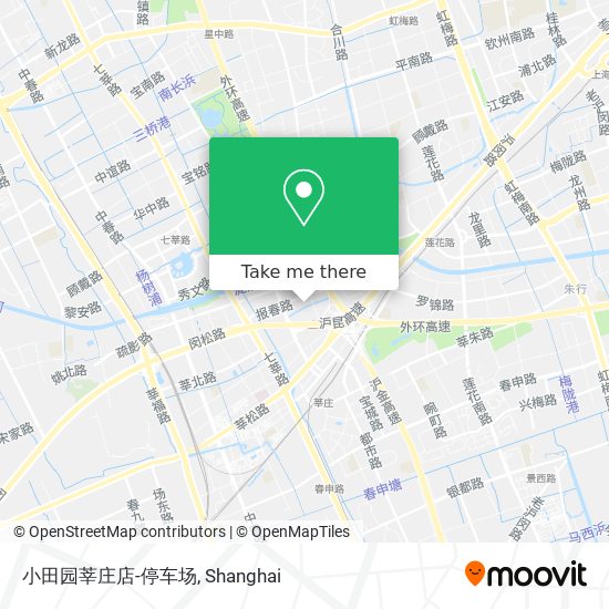 小田园莘庄店-停车场 map