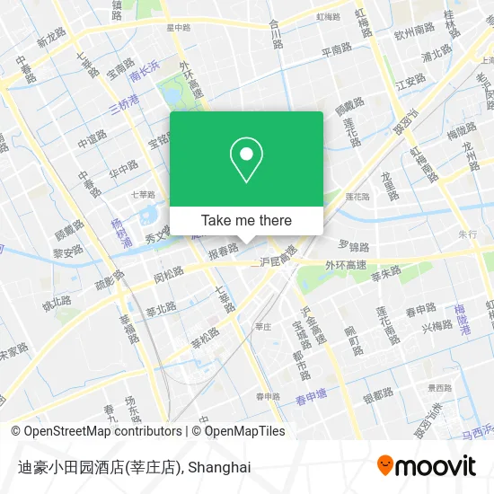 迪豪小田园酒店(莘庄店) map