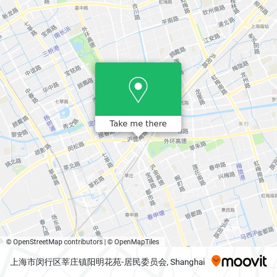 上海市闵行区莘庄镇阳明花苑-居民委员会 map