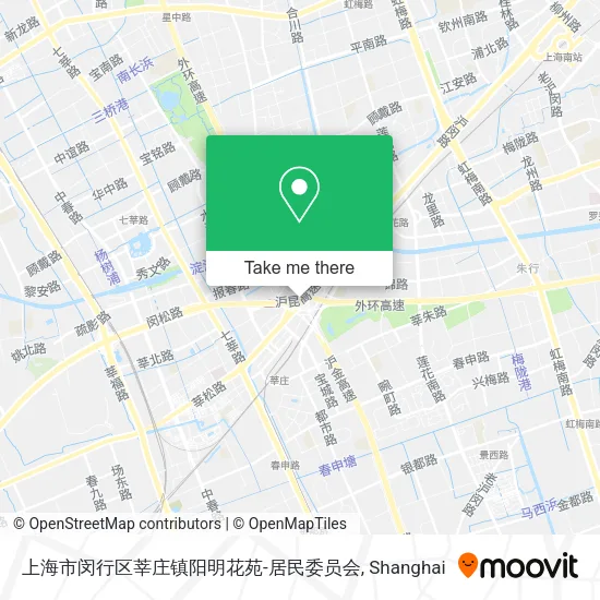 上海市闵行区莘庄镇阳明花苑-居民委员会 map