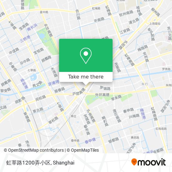 虹莘路1200弄小区 map