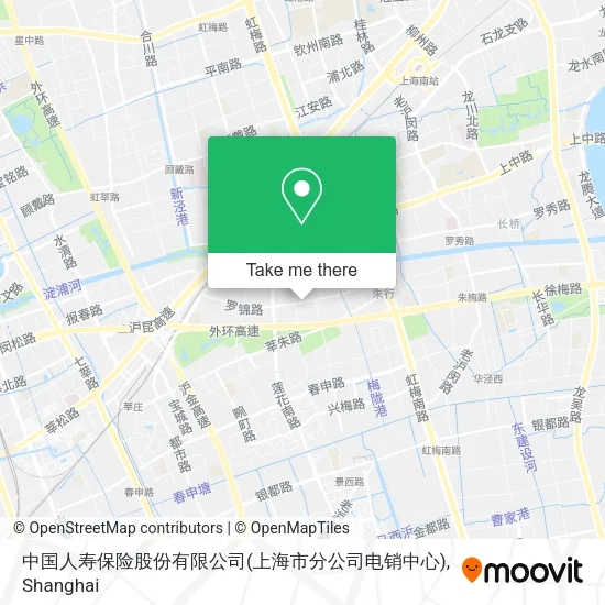 中国人寿保险股份有限公司(上海市分公司电销中心) map