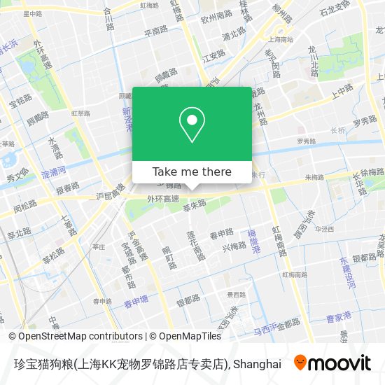 珍宝猫狗粮(上海KK宠物罗锦路店专卖店) map