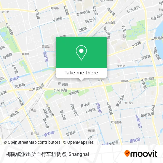 梅陇镇派出所自行车租赁点 map