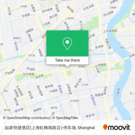 如家快捷酒店(上海虹梅南路店)-停车场 map
