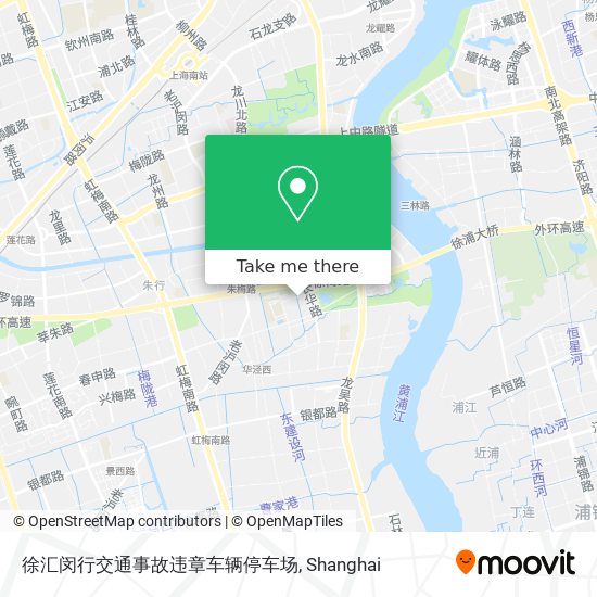 徐汇闵行交通事故违章车辆停车场 map