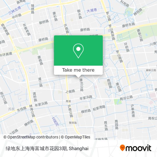 绿地东上海海富城市花园3期 map