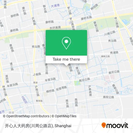 开心人大药房(川周公路店) map