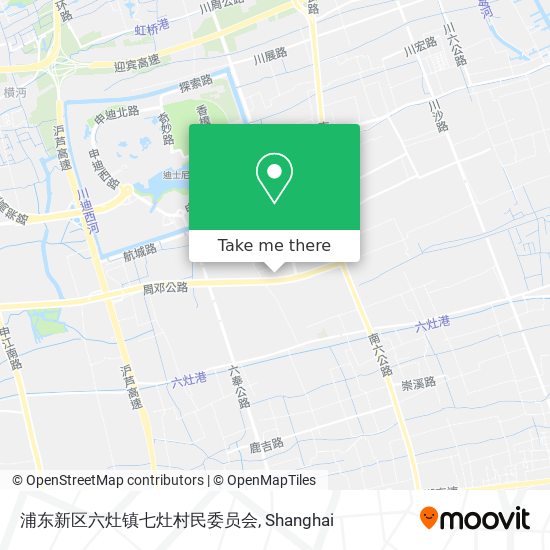 浦东新区六灶镇七灶村民委员会 map