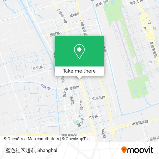 蓝色社区超市 map