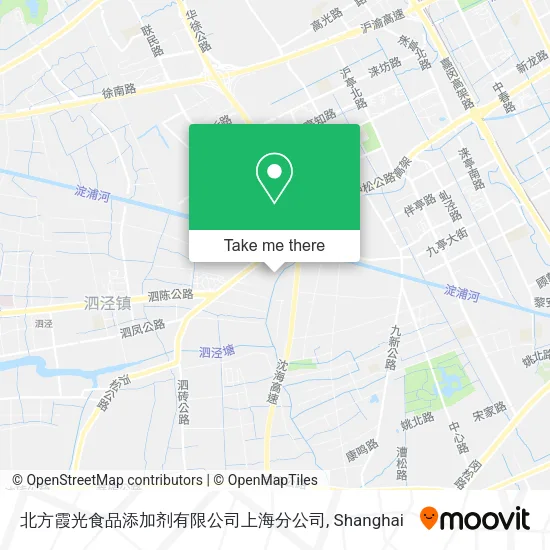 北方霞光食品添加剂有限公司上海分公司 map
