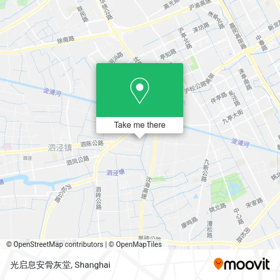 光启息安骨灰堂 map