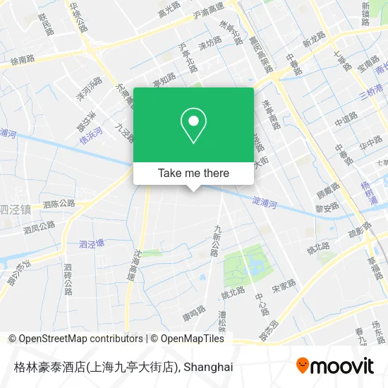 格林豪泰酒店(上海九亭大街店) map