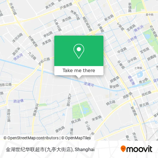 金湖世纪华联超市(九亭大街店) map