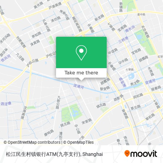 松江民生村镇银行ATM(九亭支行) map