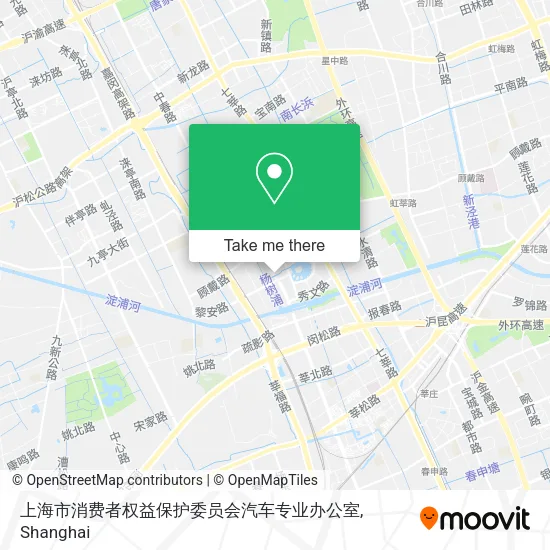 上海市消费者权益保护委员会汽车专业办公室 map