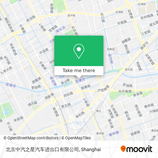 北京中汽之星汽车进出口有限公司 map
