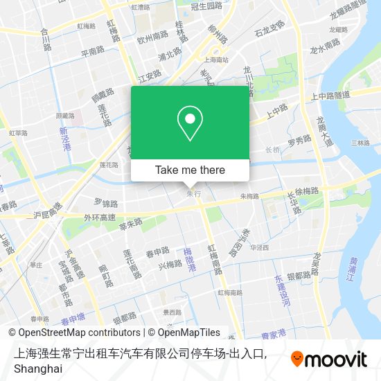 上海强生常宁出租车汽车有限公司停车场-出入口 map