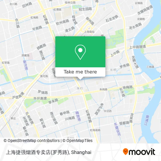 上海捷强烟酒专卖店(罗秀路) map