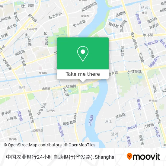 中国农业银行24小时自助银行(华发路) map