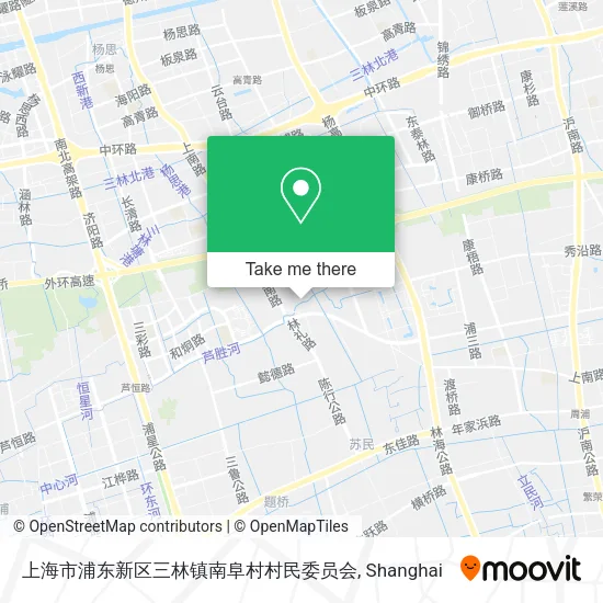 上海市浦东新区三林镇南阜村村民委员会 map