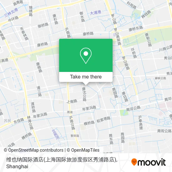维也纳国际酒店(上海国际旅游度假区秀浦路店) map