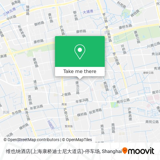 维也纳酒店(上海康桥迪士尼大道店)-停车场 map