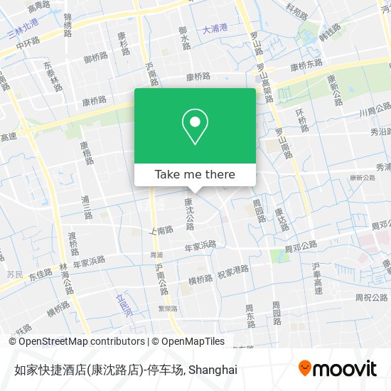 如家快捷酒店(康沈路店)-停车场 map