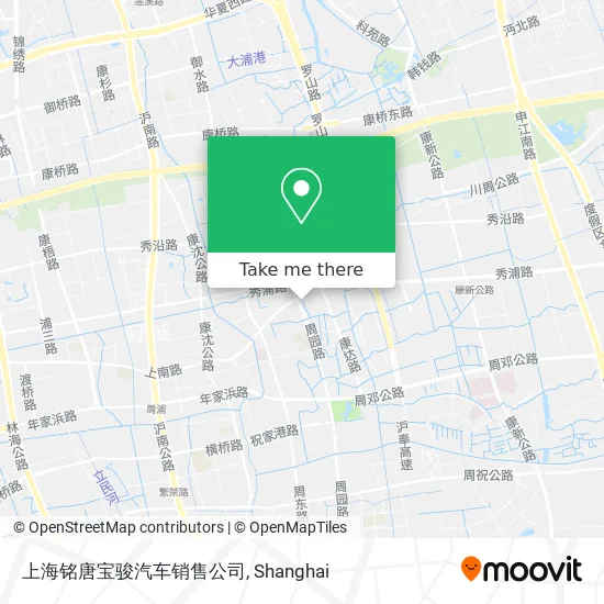 上海铭唐宝骏汽车销售公司 map