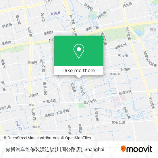 储博汽车维修装潢连锁(川周公路店) map