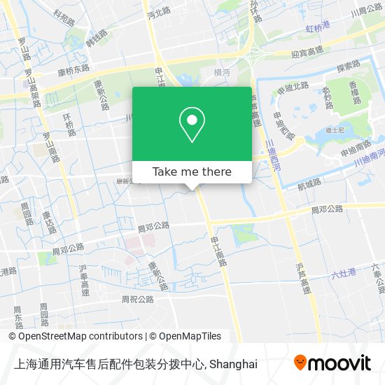 上海通用汽车售后配件包装分拨中心 map