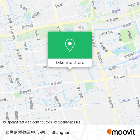 嘉民康桥物流中心-西门 map