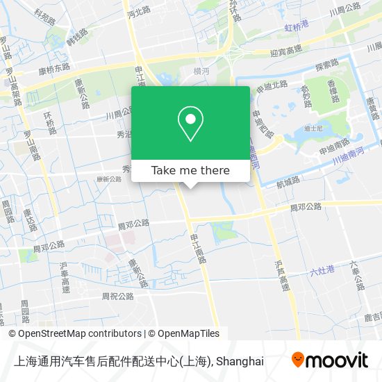 上海通用汽车售后配件配送中心 map