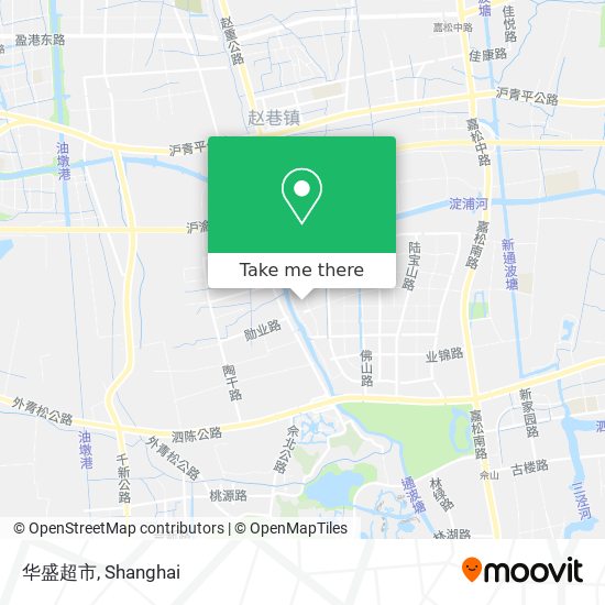 华盛超市 map
