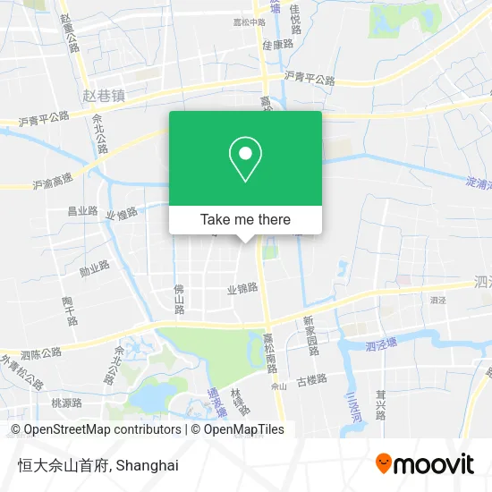 恒大佘山首府 map