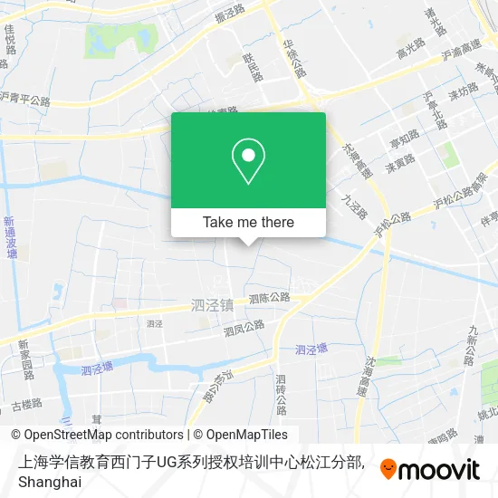 上海学信教育西门子UG系列授权培训中心松江分部 map