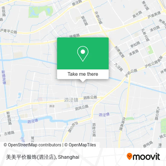 美美平价服饰(泗泾店) map