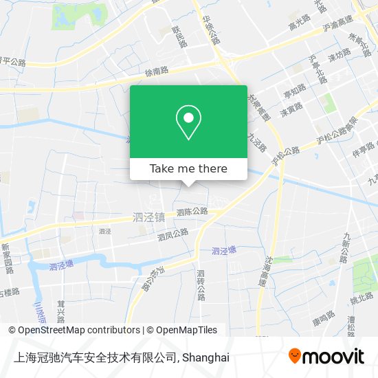 上海冠驰汽车安全技术有限公司 map