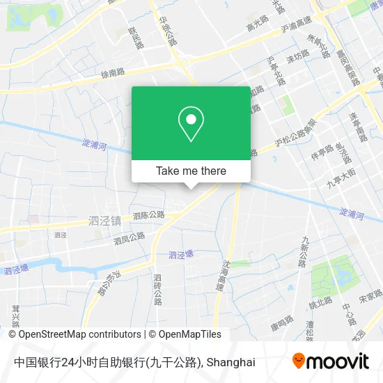 中国银行24小时自助银行(九干公路) map